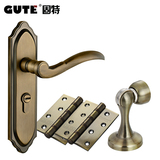 固特 青古铜门锁 固特欧式美式卧室木门室内执手锁 房门锁