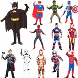 六一节儿童服装钢铁侠衣服蚁人星球大战蜘蛛侠蝙蝠侠超人队长套装