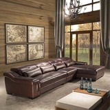 新款真皮沙发头层牛皮现代简约大小户型客厅转角家具组合整装包邮