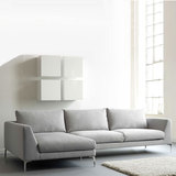 北欧布艺沙发组合现代简约 布沙发转角小户型 三人位沙发 可拆洗