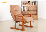 创意时尚懒人沙发椅 电脑椅 单人沙发椅 实木休闲椅卧室折叠躺椅