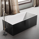 亚克力浴缸独立式薄边浴缸1.1 1.2 1.3 1.4 1.5 1.6 1.7米051浴盆