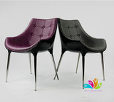 经典定制家具Philippe Starck玻璃钢戴安娜休闲椅  时尚洽谈椅