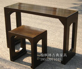 新中式实木琴桌 古筝桌凳老榆木琴桌 中式简约琴桌 禅意免漆家具