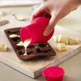 DIY手工巧克力融化杯 硅胶耐高温棒棒糖果熔炉奶油瓶 硅胶融化壶