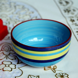 韩式创意陶瓷米饭碗汤碗面碗大碗可爱碗泡面碗彩虹碗家用碗