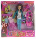 新款芭比娃娃套装礼盒 2014儿童芭芘公主衣服甜甜屋女孩玩具