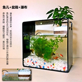Nemo桌面生态鱼缸创意观赏型迷你小鱼缸亚克力小型造景鱼缸水族箱