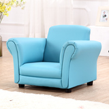 东莞宝贝儿童沙发 单人小沙发 可爱蓝色皮艺沙发 迷你超萌小沙发