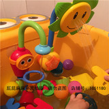 包邮电动宝宝洗澡戏水玩具水龙头叠叠乐喷水电动向日葵花洒吸盘