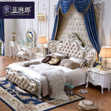 欧式成套家具卧室家具套装组合双人床1.8米衣柜家具六件套装实木