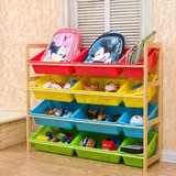 瑞美特玩具收纳架幼儿园宝宝儿童储物架环保实木置物架分类整理架