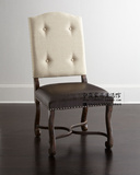 特价美式欧式法式仿古扶手椅 休闲单人沙发椅 书房椅 无扶手餐椅