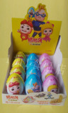 卡通皇国儿童猪猪侠休闲食品奇趣魔力蛋巧克力球内带玩具1*12包邮