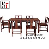 定制实木家具红木家具老榆木家具餐桌餐椅实木餐桌雕花餐桌