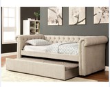 美式沙发床布艺多功能可折叠双人两用沙发床1.8客厅书房1.5小户型