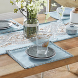 蜡笔派桌旗桌垫荷兰天然亚麻餐垫餐巾中式美式欧式现代餐桌布套装