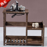 中式红木家具鸡翅木茶水架实木长方形简约仿古功夫茶几泡茶小桌子