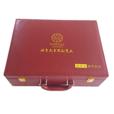 高档红色pu皮盒礼品盒定做定制皮盒包装盒定做精油化妆品礼品皮盒