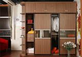 卧室简易成人整体衣柜实木质简约现代组装4六门大衣橱阳台储物柜