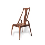 【骏马椅】黑胡桃橡木餐椅 官帽椅 书桌椅 实木椅 新中式简约椅