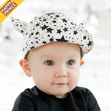 春夏韩版女1-2岁小孩男孩棒球鸭舌帽春秋6-12个月男宝宝婴儿帽子