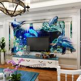 个性定制3D彩雕瓷砖背景墙客厅电视背景墙玄关壁画海底世界现代