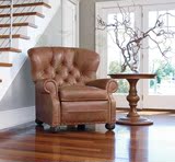 美式地中海风格实木角几简约现代沙发边几小圆几田园实木咖啡桌