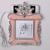 树脂创意开关贴电源装饰贴墙贴彩色个性 可放手机套插座套开关套