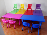 儿童塑料桌椅 加厚 书桌宝宝学习桌子长方桌幼儿园专用课桌椅批发