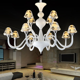 简约艺术欧式水晶吊灯LED创意个性蘑菇现代枝型客厅灯饰餐厅吊灯
