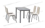 快餐店桌椅成都四脚铝边快餐桌椅绵阳四人铝边快餐桌椅食堂餐桌椅