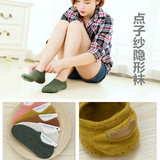 夏季船袜子女士纯棉浅口隐形袜硅胶防滑单鞋常规透气韩国学生短袜