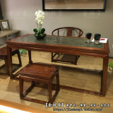 老榆木书桌画案书案办公桌新中式免漆实木书法桌功夫茶桌客厅餐桌