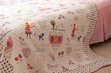 韩国外贸纯全棉卡通幼儿园床单床盖学生高低铺空调夏凉被特价包邮