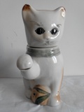 民国瓷器小猫造型的老茶壶酒壶古董瓷古玩杂项真品影视道具包老器