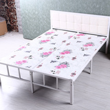 折叠床铁艺床板式床双人床1.5米铁床加宽单人床隐形床家用午休床
