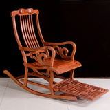 阳台休闲躺椅 非洲花梨木摇椅 逍遥椅 红木家具中式明清仿古家具