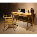实木电脑桌椅组合台式家用简约现代笔记本写字台办公家具