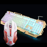 有线发光电竞游戏键盘鼠标套装雷蛇lol台式电脑笔记本cf机械键鼠