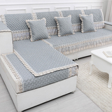 亚麻欧式沙发垫布艺简约现代四季通用防滑坐垫沙发巾套罩客厅垫子