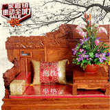 中式古典红木实木仿古家具沙发坐垫靠枕靠垫抱枕靠背腰枕含芯高档