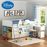 代购迪士尼多功能床儿童床 组合床 半高床多功能儿童家具男孩米奇