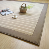 厂家直销印度棉地毯客厅茶几沙发书房地毯日式简约风条纹图案地毯
