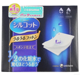 日本Cosme大赏日本代购尤妮佳丝花润泽1/2超吸收超省水化妆棉40枚