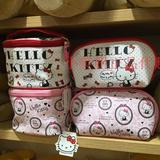 日本名创优品MINISO正品代购，正版hello kitty贝壳化妆包圆桶包