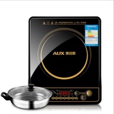 特价AUX/奥克斯 ACL-2007智能正品家用电磁炉 黑晶面板按键送汤锅