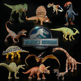 出口正品侏罗纪世界实心恐龙玩具塑胶仿真动物模型暴霸王龙三角龙