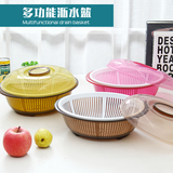 碗筷收纳厨房碗碟架沥水架塑料双层带盖餐具收纳沥水篮碗架置物架