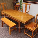 大板实木原木 柚木大板桌实木办公桌老板桌 原木餐桌 简约大班台
